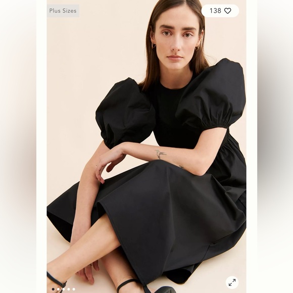 Elegant Black Midi Skirt Anthropologie - Picture 3 of 10